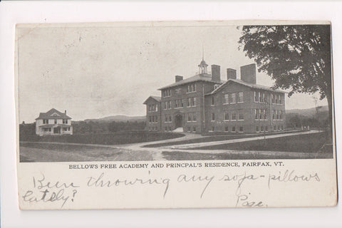 VT, Fairfax - Bellows Free Academy, Principals Residence @1906 - NL0005