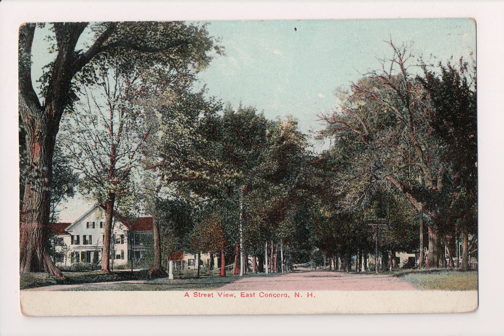 NH, East Concord - Street view - 1909 DPO 3 from Canterbury Depot, NH - w02612