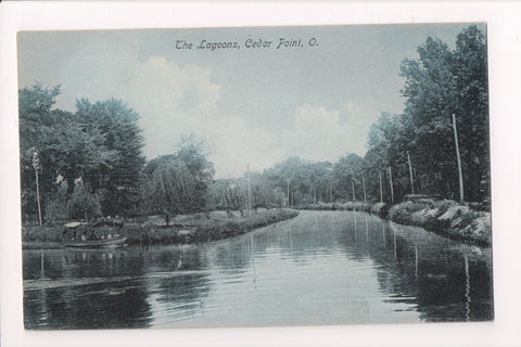 OH, Cedar Point - THE LAGOONS - @1907 postcard - w03340