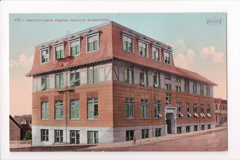 WA, Seattle - Seattle Labor Temple postcard - A17026