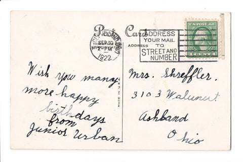 pm SLO - ADDRESS YOUR MAIL - OH 1922 Slogan or Logo cancel - E03102