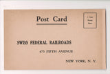 NY, NEW YORK CITY - Swiss Federal Railroads mailing card - w05117