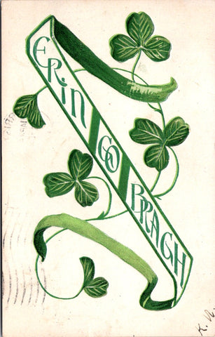 St Patrick - St Patricks Day - ERIN GO BRAGH postcard - 2k0064