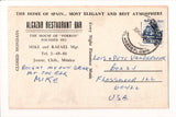 Foreign postcard - JUAREZ, Chih., Mexico - Alcazar Restaurant Bar postcard - 2k0183
