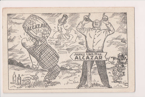 Foreign postcard - JUAREZ, Chih., Mexico - Alcazar Restaurant Bar postcard - 2k0183