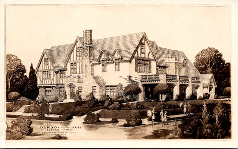 IL, DECATUR - Dawson - Wikoff Funeral Home Architect's rendition - RPPC - 2K0404