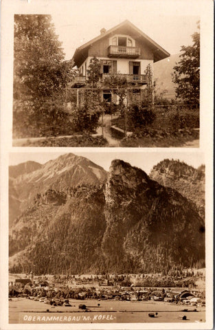 Foreign postcard - OBERAMMERGAU, Germany multi view RPPC - 2K0418