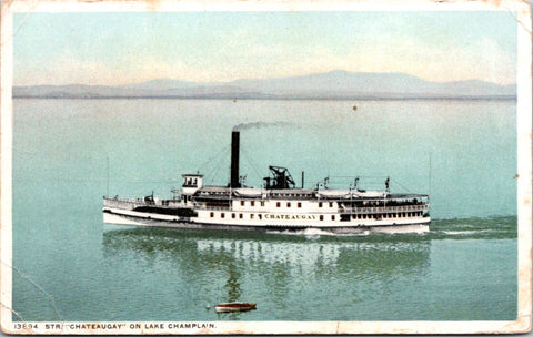 Ship Postcard - CHATEAUGAY, STR on Lake Champlain postcard - 2k0470