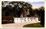 NY, SARATOGA SPRINGS - City Park, Roman Seat vintage postcard - 2k0472