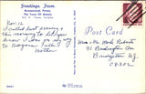 PA, Breezewood - Covered Bridge closeup - vintage postcard - 2k0600