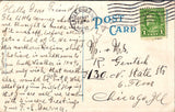 WI, Eagle River - Chain O'Lakes Scene - about 1932 postcard - 2k0634