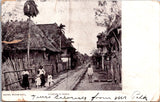 Foreign postcard - MANILA, Philippines - rural street, natives - 2k1156