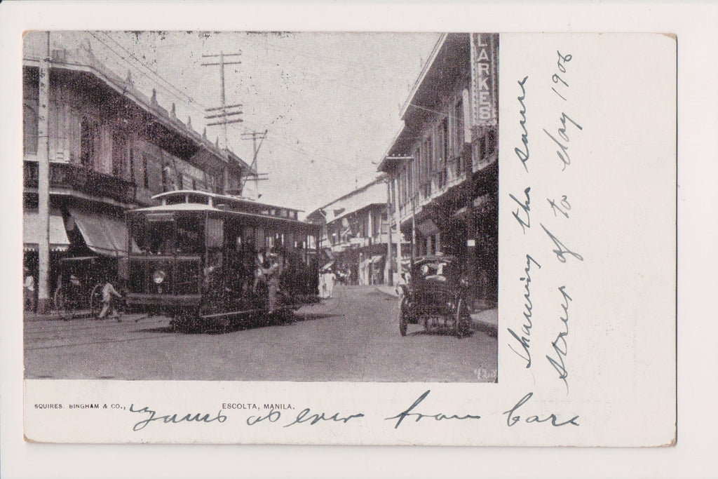Foreign postcard - MANILA, Philippines - Escolta St @1906 - 2K1159