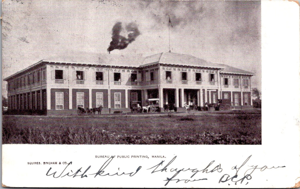 Foreign postcard - MANILA, Philippines - Bureau of Public Printing - 2k1162
