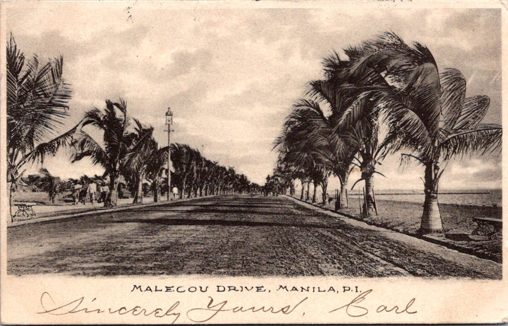 Foreign postcard - MANILA, Philippines - Malecon Drive - 2K1164