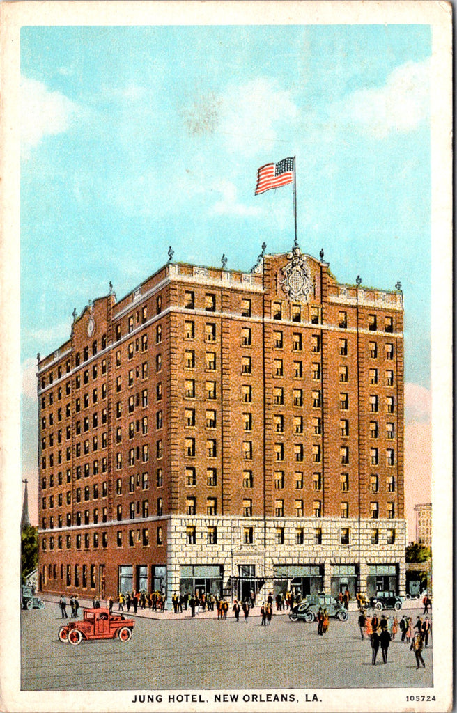 LA, NEW ORLEANS - Jung Hotel - 1926 postcard - 2k1189