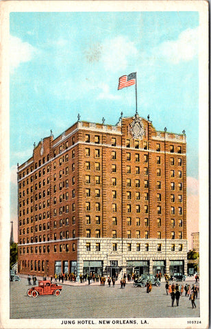 LA, NEW ORLEANS - Jung Hotel - 1926 postcard - 2k1189
