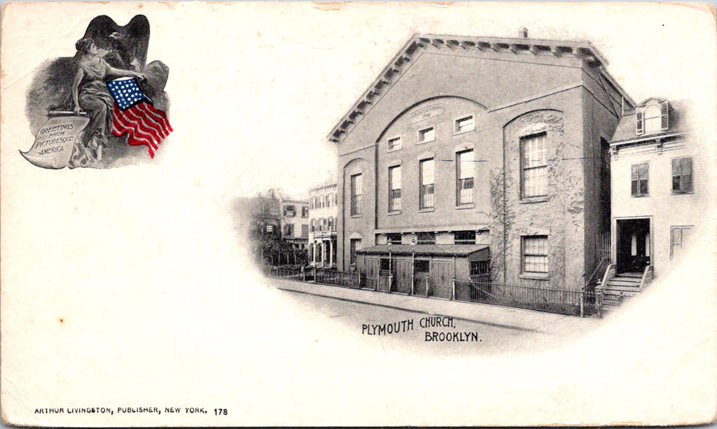NY, BROOKLYN - Plymouth Church - Arthur Livingston (original SOLD)  2k1288