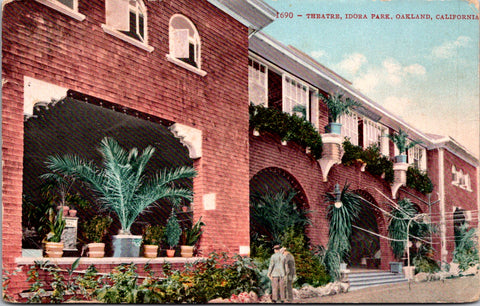 CA, Oakland Idora Park Theatre - California postcard, 1910 - 2k1508