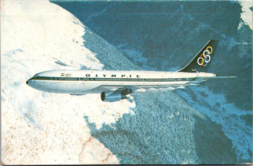 Plane postcard - OLYMPIC Airways Airbus A300 postcard - 2k1552