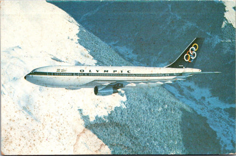 Plane postcard - OLYMPIC Airways Airbus A300 postcard - 2k1552
