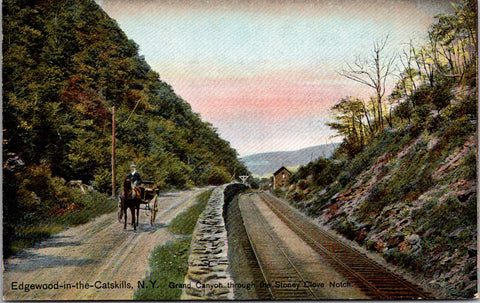 NY, Edgewood in the Catskills - Stoney Clove notch, double RR Tracks etc - 2k164