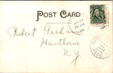 NY, Sams Point structure, people - Barton & Spooner pub postcard - 2k1644