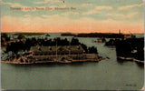 NY, Thousand Islands - Yacht Club, aerial of buildings in Alexandria Bay - 2k164