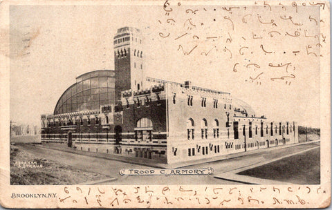 Ny, BROOKLYN - Troop C Armory - Abraham & Straus postcard - 2k1649