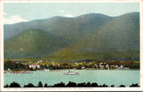 NY, LAKE GEORGE - village & shoreline postcard - 2k1666