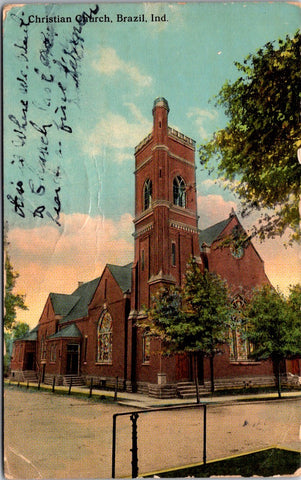 IN, Brazil - Christian Church - 1915 postcard - 2k0059