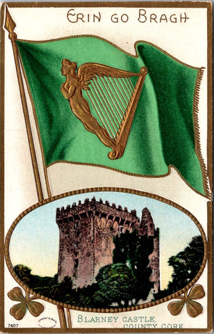 St Patrick - St Patricks Day - Erin go Bragh - Julius Bien postcard - 2k0094