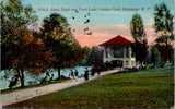 NY, ROCHESTER - Seneca Park band stand, Trout Lake postcard - 2k0501