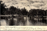 NJ, ASBURY PARK - Sunset Lake, island - 1907 postcard - 2k0632