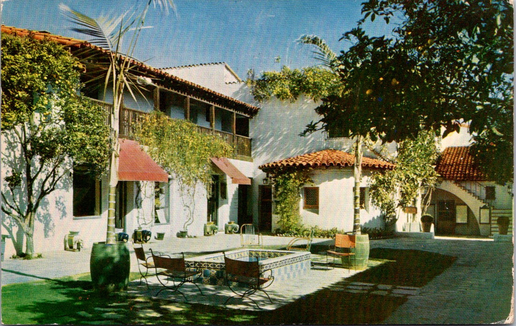 CA, SANTA BARBARA - El Paseo restaurant - 1957 postcard - 2k0648