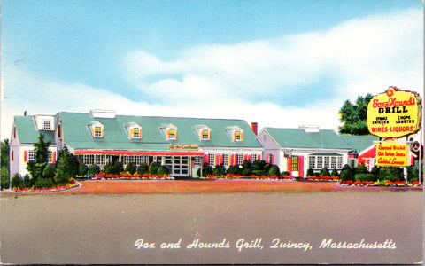 MA, QUINCY - Fox and Hounds Grill postcard - 2k0708