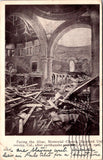 CA, San Francisco - Memorial Church interior after quake - 1906 postcard - 2k085