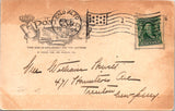 CA, SAN FRANCISCO - Memorial Church interior after quake - 1906 postcard - 2k085