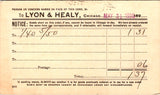 IL, CHICAGO - Lyon & Healy correspondence card postcard - 2k0887
