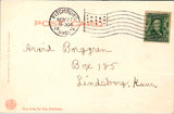 MA, Fitchburg - Armory - 1908 Flag cancel on Rotograph postcard - 2k1211