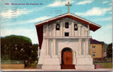 CA, San Francisco - Mission Dolores closeup - Richard Behrendt postcard - 2k1287