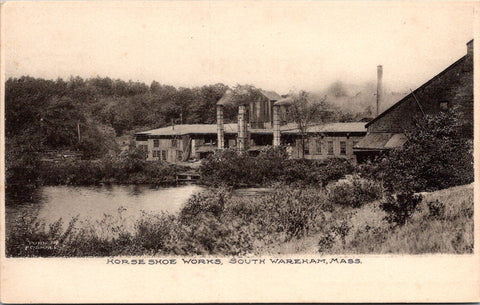 MA, SOUTH WAREHAM - Horse Shoe Works building - F C Small postcard - 2k1481