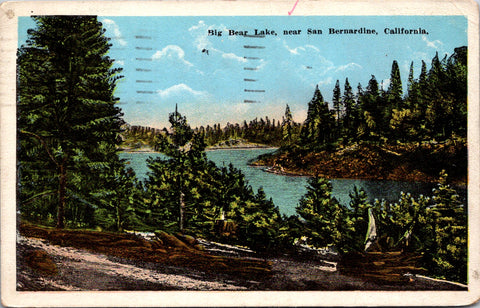 CA, San Bernardine - Big Bear Lake - 1923 postcard - 2k1620