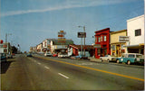 CA, FORT BRAGG - street scene with building signs postcard - 2k1660