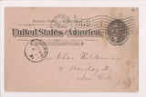 PA, PITTSBURG - 1897 Postal Card, Flag killer with a 1 in it - 405195
