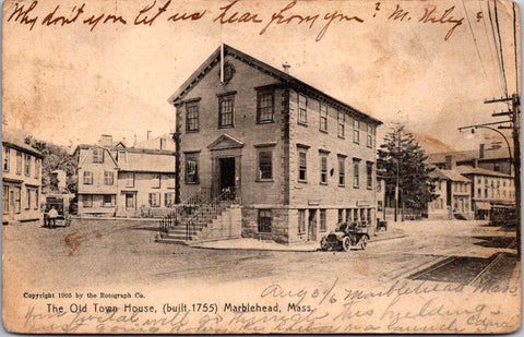 MA, MARBLEHEAD - Old Town House, buildings, vendor postcard - 500157