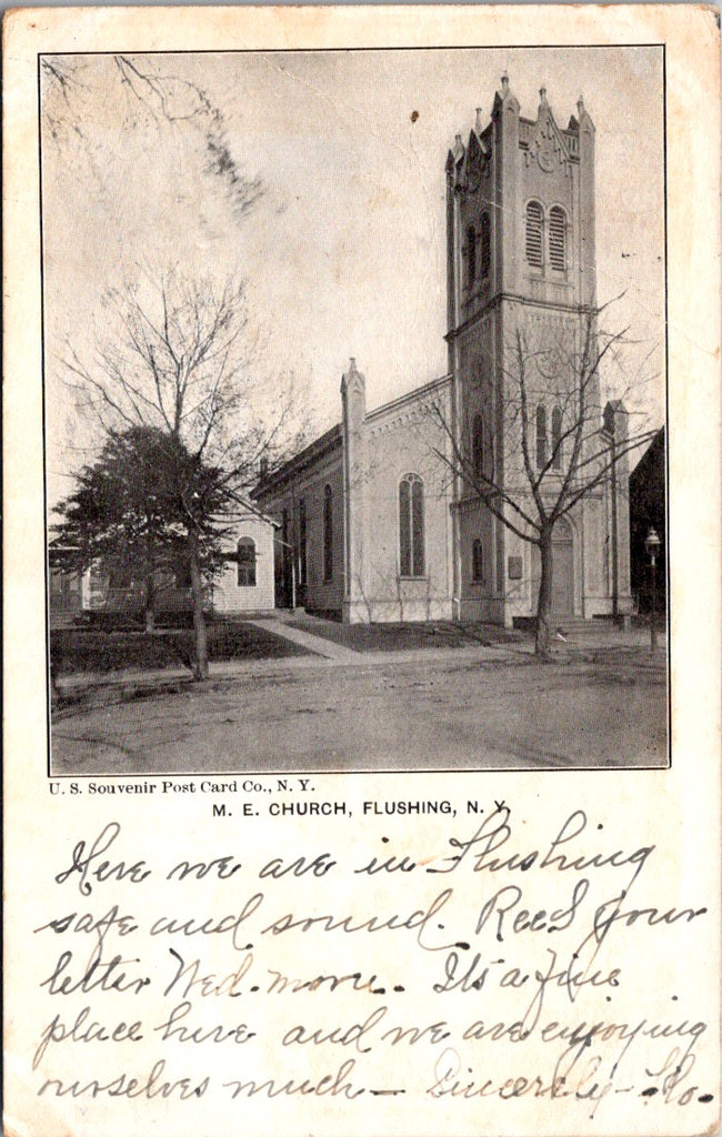 NY, FLUSHING - M E Church postcard - 500229