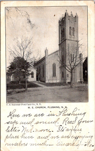 NY, FLUSHING - M E Church postcard - 500229