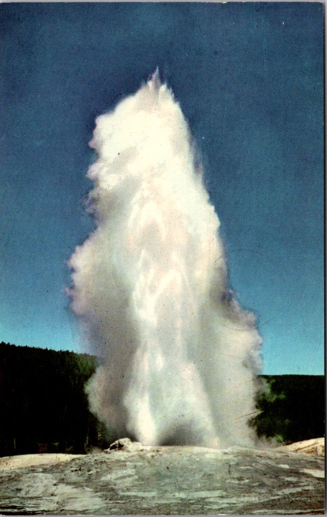 WY, YELLOWSTONE - Old Faithful Geyser, Yellowstone Park postcard - 500463