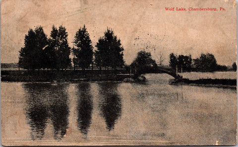 PA, Chambersburg - Wolf Lake - 1919? postcard - 500663
